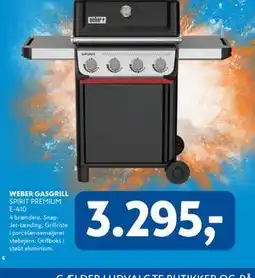 Davidsen WEBER GASGRILL SPIRIT PREMIUM E-410 tilbud