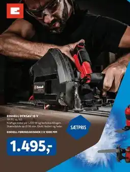 Davidsen EINHELL DYKSAV 18 V tilbud
