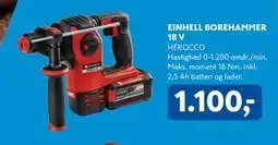 Davidsen EINHELL BOREHAMMER 18 V tilbud