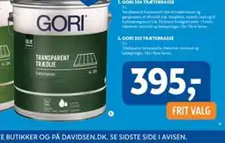 Davidsen GORI 303 TRÆTERRASSE tilbud