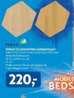 Davidsen PERGO LILLEHAMMER LAMINATGULV tilbud