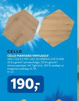 Davidsen CELLO MANTARO VINYLGULV tilbud