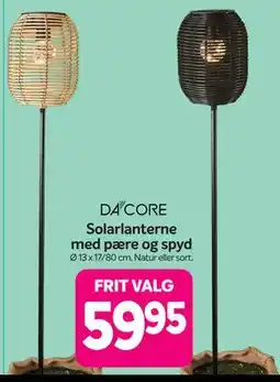 Din Isenkræmmer Solarlanterne med pære og spyd tilbud