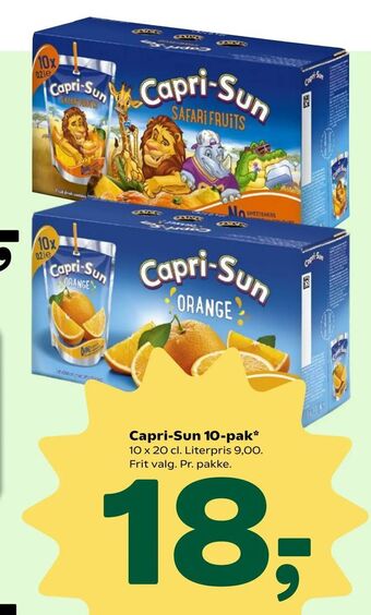 Coop 365 Capri-Sun 10-pak tilbud