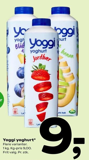 Coop 365 Yoggi yoghurt tilbud