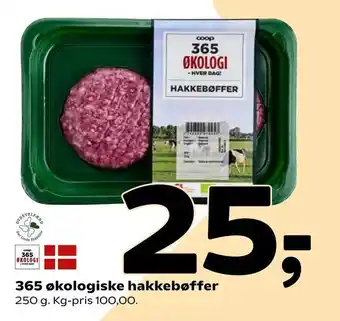 Coop 365 365 økologiske hakkebøffer tilbud