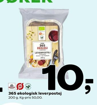 Coop 365 365 økologisk leverpostej tilbud