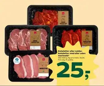 Coop 365 Koteletter eller nakkekoteletter med eller uden marinade tilbud