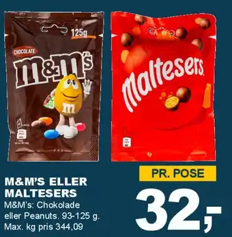 Let-Køb M&M's eller Maltesers tilbud