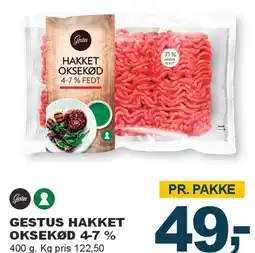 Let-Køb Gestus Hakket Oksekød 4-7% tilbud