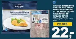 Let-Køb Rahbek rødspættefileter eller Disko Bay kutter-rejer tilbud
