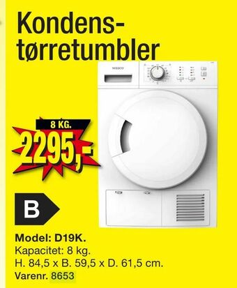 Harald Nyborg Kondenstørretumbler tilbud