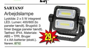 Harald Nyborg Arbejdslampe tilbud