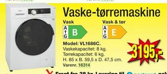 Harald Nyborg Vaske-tørremaskine tilbud