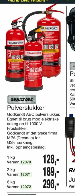 Harald Nyborg Pulverslukker tilbud