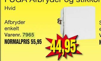FUGA Afbryder og stikkontakt