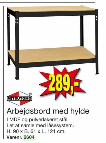 Harald Nyborg Arbejdsbord med hylde tilbud