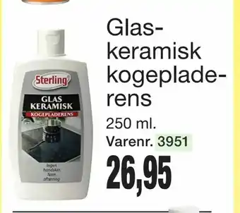 Glas- keramisk kogeplade- rens