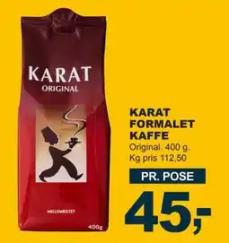 Let-Køb KARAT FORMALET KAFFE tilbud