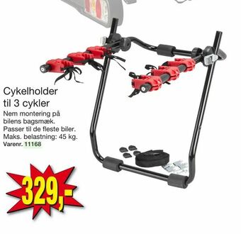 Harald Nyborg Cykelholder til 3 cykler tilbud