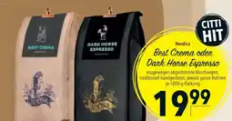 Citti Best crema oder dark horse espresso tilbud