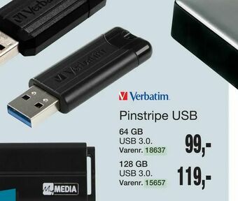 Harald Nyborg Pinstripe USB tilbud
