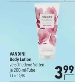 Citti Vandini body lotion tilbud
