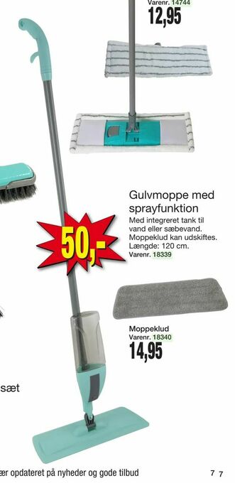 Harald Nyborg Gulvmoppe med sprayfunktion tilbud