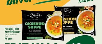 Min Købmand Mou Okse- eller Hønsekødssuppe tilbud