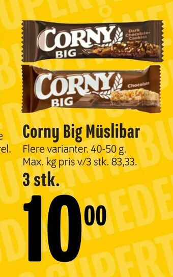 Min Købmand Corny Big Müslibar tilbud