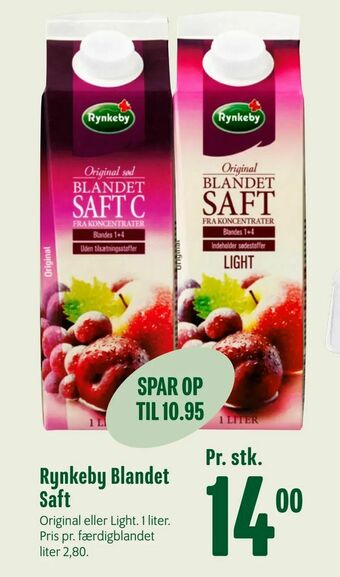 Min Købmand Rynkeby Blandet Saft tilbud