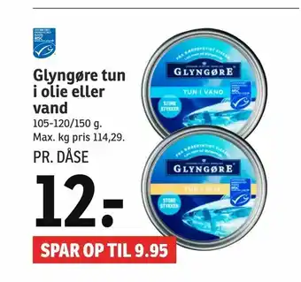 Glyngøre tun i olie eller vand