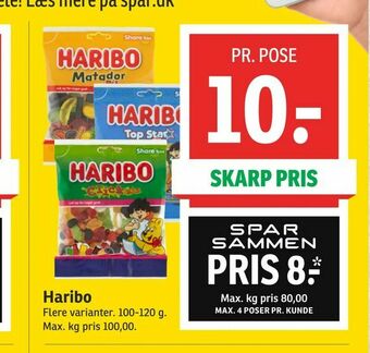 SPAR Haribo tilbud