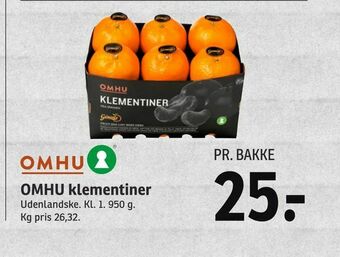SPAR OMHU klementiner tilbud