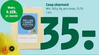 Coop 365 Coop skæreost tilbud