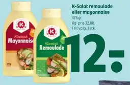 Coop 365 K-Salat remoulade eller mayonnaise tilbud