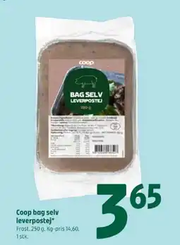 Coop 365 Coop bag selv leverpostej tilbud