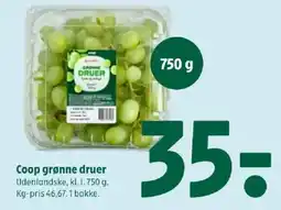 Coop 365 Coop grønne druer tilbud