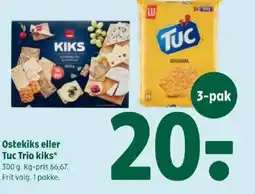 Coop 365 Ostekiks eller Tuc Trio kiks tilbud