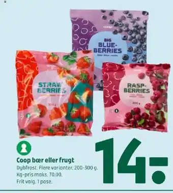 Coop 365 Coop bær eller frugt tilbud