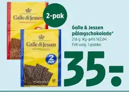 Coop 365 Galle & Jessen pålægschokolade tilbud