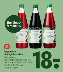 Coop 365 Änglamark økologiske drikke tilbud