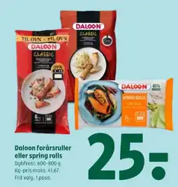 Coop 365 Daloon forårsruller eller spring rolls tilbud