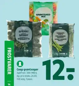 Coop 365 Coop grøntsager tilbud