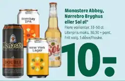 Coop 365 Monastere Abbey, Nørrebro Bryghus eller Sol øl tilbud