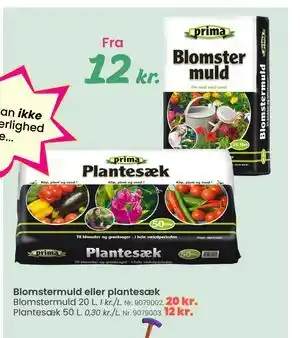 Blomstermuld eller plantesæk