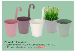 Plantekrukke zink