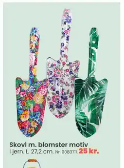 Hi five Skovl m. blomster motiv tilbud