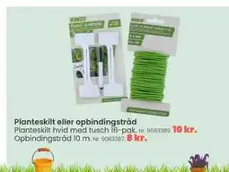 Hi five Planteskilt eller opbindingstråd tilbud