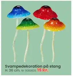 Hi five Svampedekoration på stang tilbud
